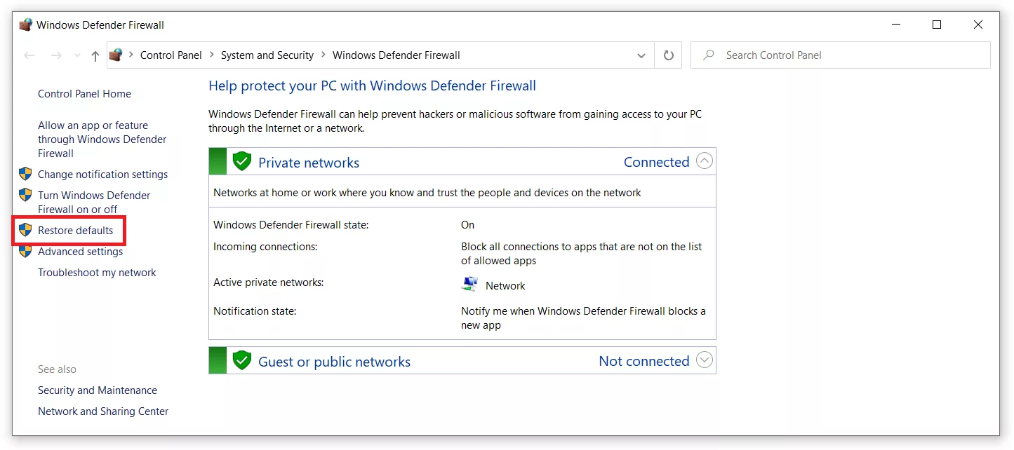 Cara Mengaktifkan Firewall Windows 10